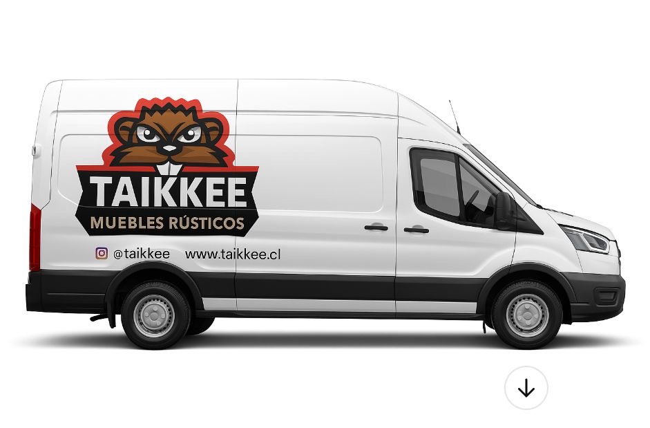 Furgón corporativo Taikkee Muebles Rústicos